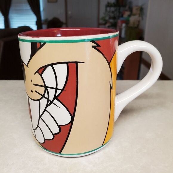 Vintage 1998 TAZ All Over Coffee Cup Mug Gibson Warner Brothers Looney Tunes - Picture 3 of 8